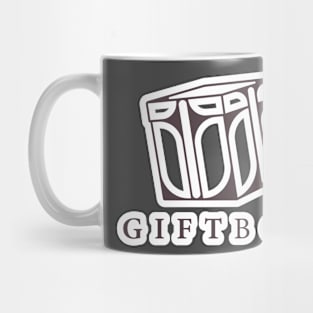 Gift box wrapped vector logo design. Gift icon design concept. Black Friday and Christmas gift box logo design. Mug